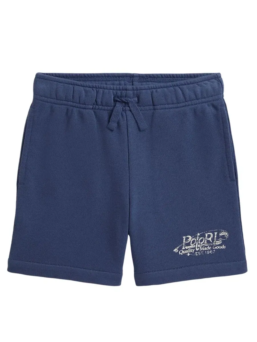 Шорты из французского футера с логотипом Polo Ralph Lauren
