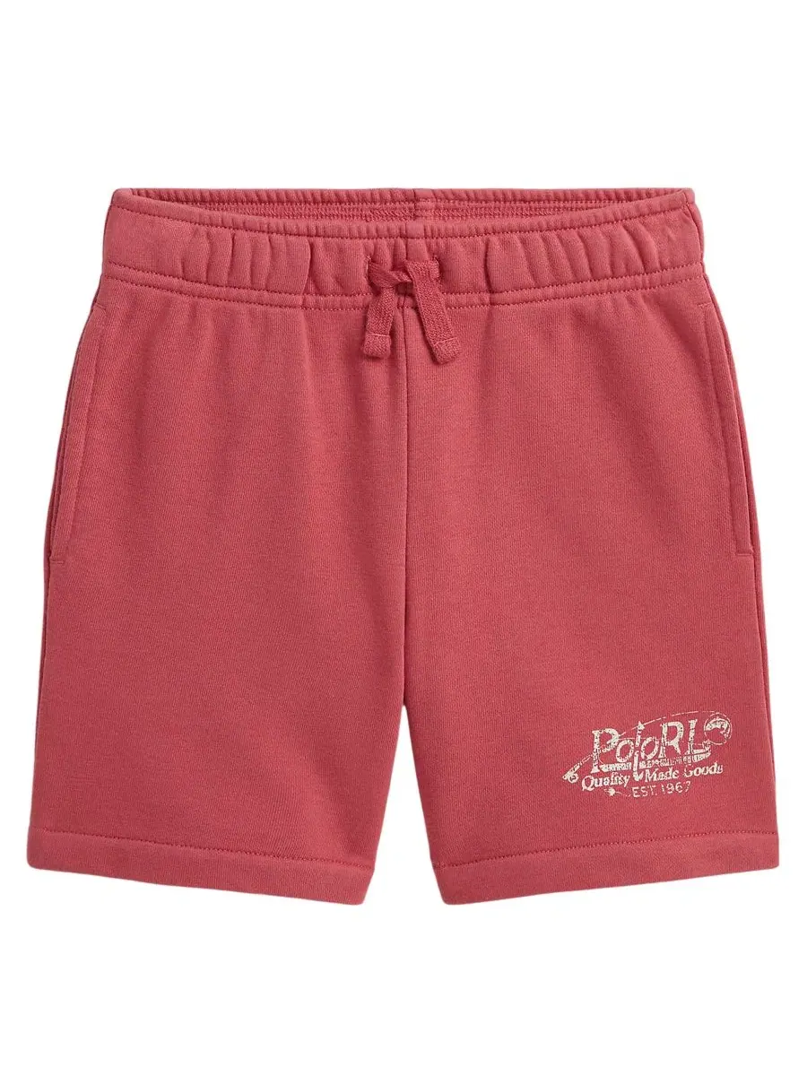 Шорты из французского футера с логотипом Polo Ralph Lauren