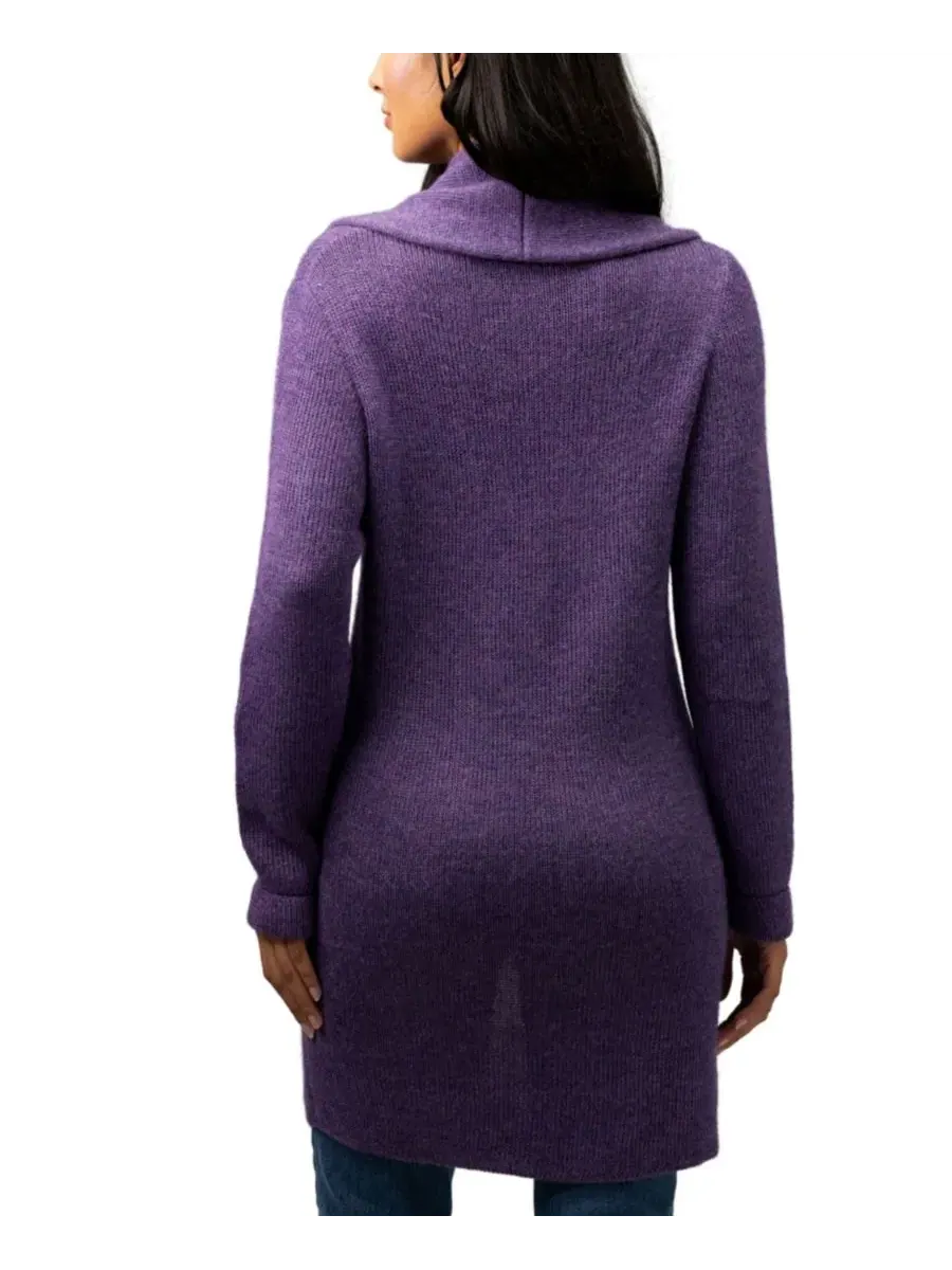 Кардиган Jena Alpaca Simply Natural — изображение 3 из 3, фиолетовый