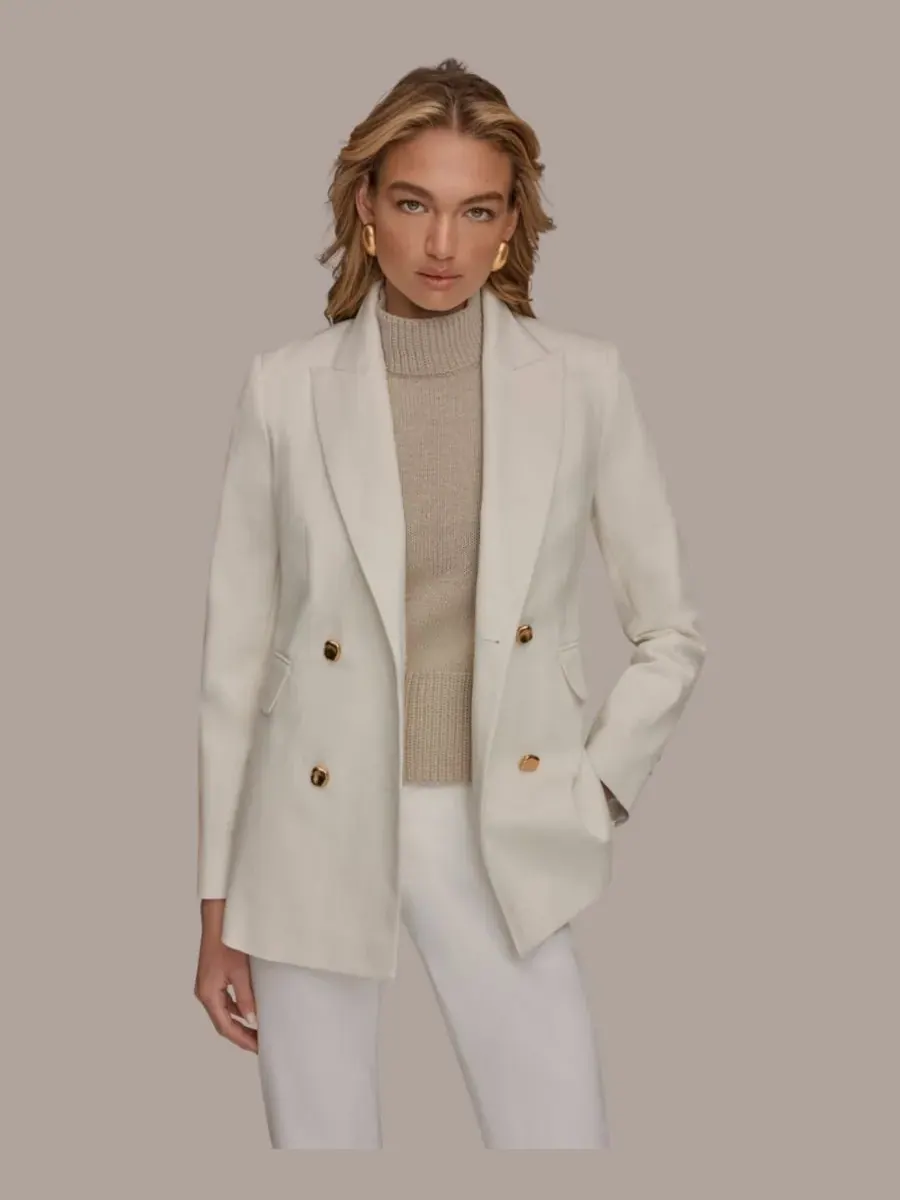 Женский двубортный пиджак Donna Karan New York