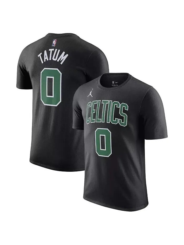 Мужская черная футболка с именем и номером Джейсона Татума Boston Celtics 2022/23 Statement Edition