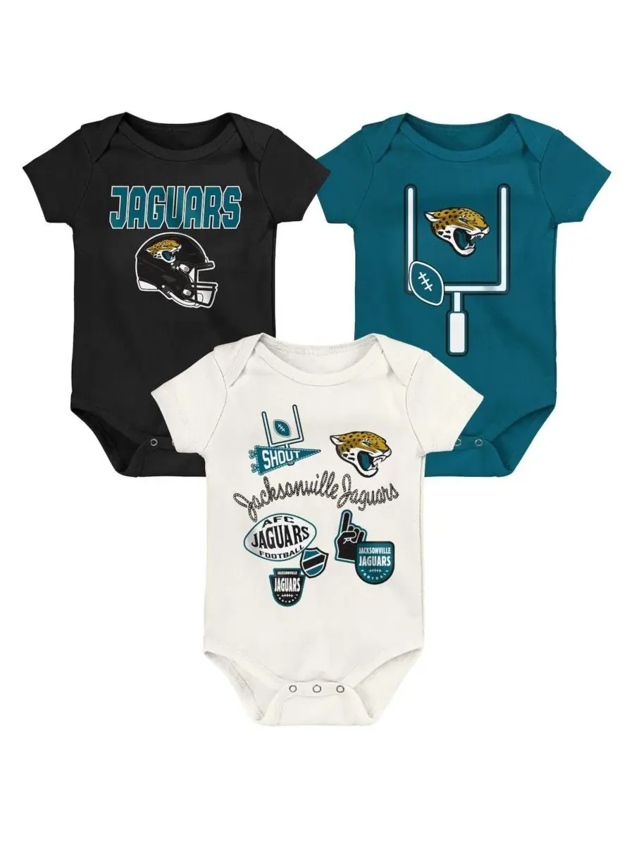 Комплект боди с принтом Jacksonville Jaguars Outerstuff