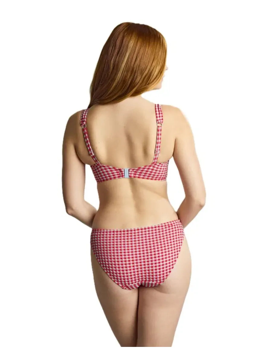Женские классические плавки в клетку Panache Lingerie — изображение 4 из 5, красный