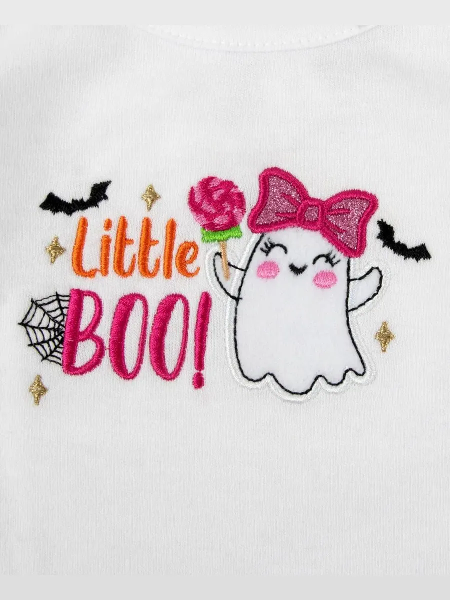 Комплект из 4 предметов Little Boo для девочек Baby Essentials — изображение 3 из 4, белый