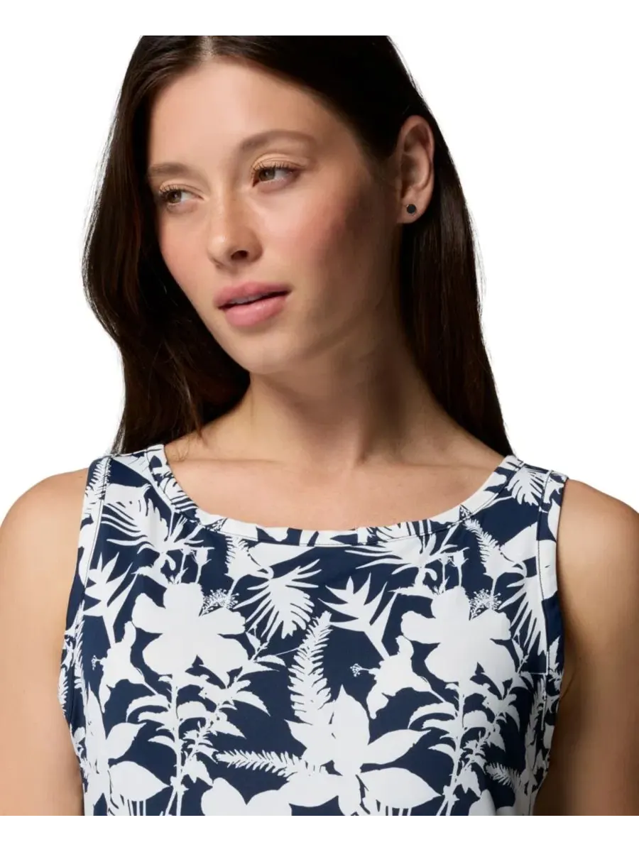 Платье с принтом Chill River Columbia, Collegiate Navy, Bontaniflage — изображение 7 из 8, синий