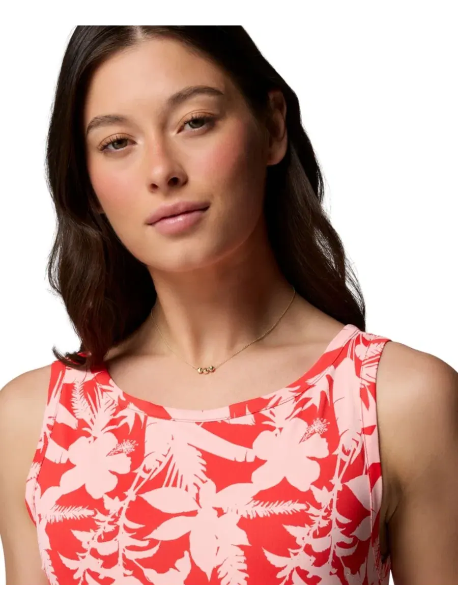 Платье женское с принтом Chill River Columbia, Poppy Red, Botaniflage Tonal — изображение 4 из 5, красный