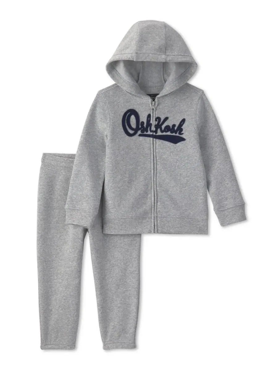 Комплект из худи и брюк OshKosh Logo Fleece Osh Kosh — серый