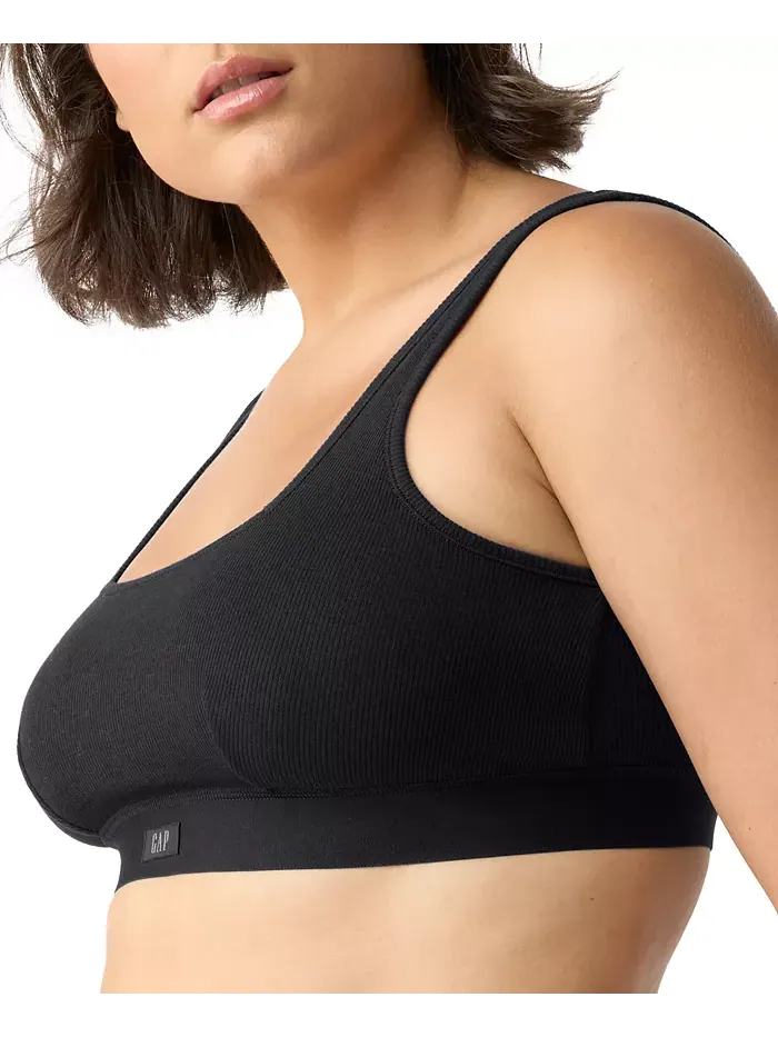 Бюстгальтер-бралетт Comfort с логотипом GapBody GPW01052 — изображение 2 из 3, черный