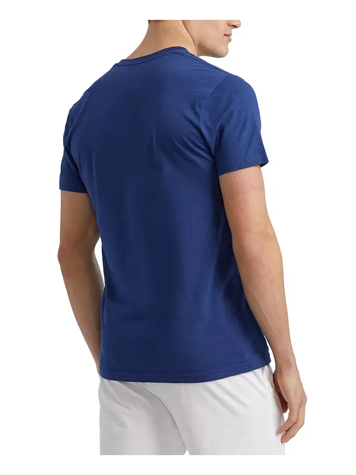 Мужские классические майки с V-образным вырезом, 3 шт Polo Ralph Lauren — изображение 2 из 10, синий/темно-синий