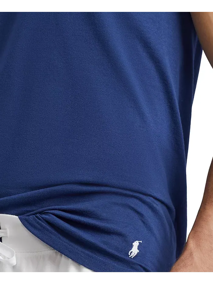 Мужские классические майки с V-образным вырезом, 3 шт Polo Ralph Lauren — изображение 3 из 10, синий/темно-синий