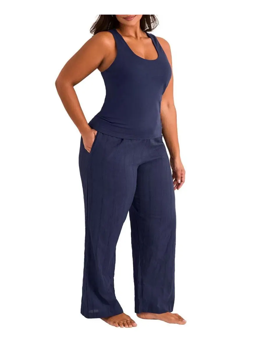 Комплект пижамы Kirsten Plus Size Adore Me — изображение 2 из 4, синий