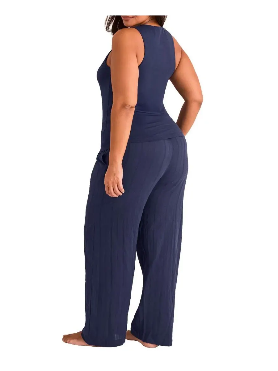 Комплект пижамы Kirsten Plus Size Adore Me — изображение 4 из 4, синий