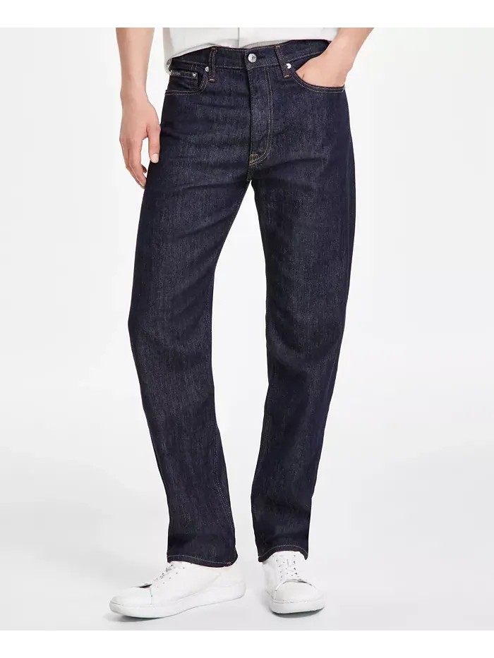 Мужские классические прямые джинсы со стретчем Calvin Klein