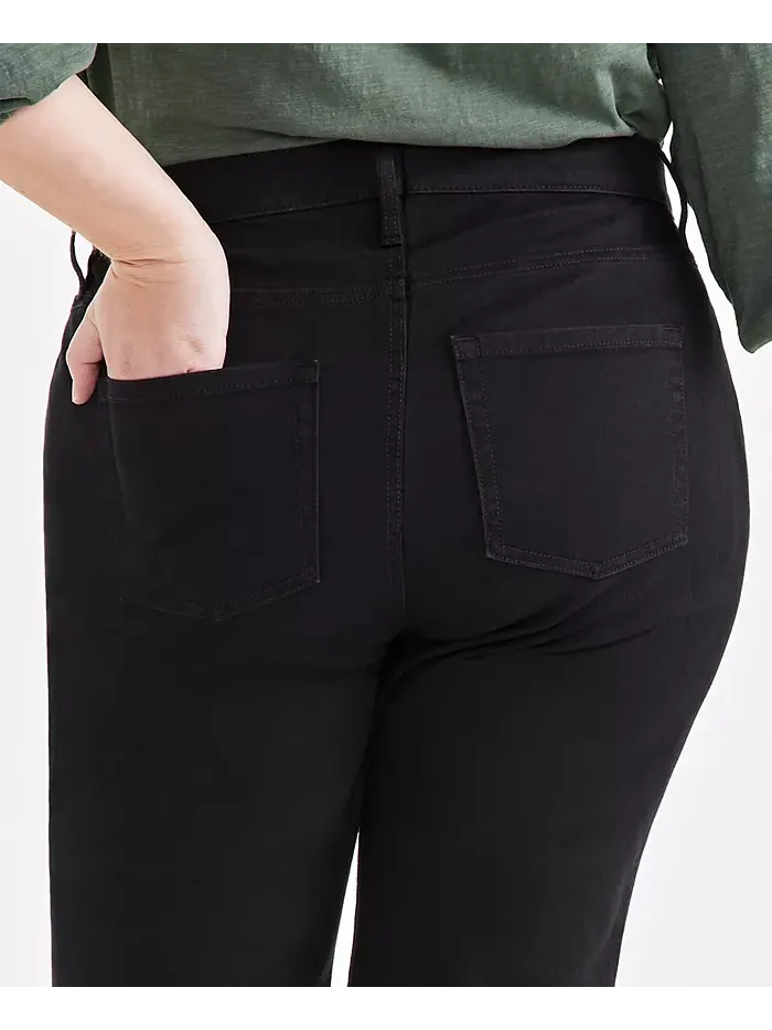 Джинсы укороченные с завышенной талией Plus Size Curvy-Fit Style & Co — изображение 6 из 6, глубокий черный
