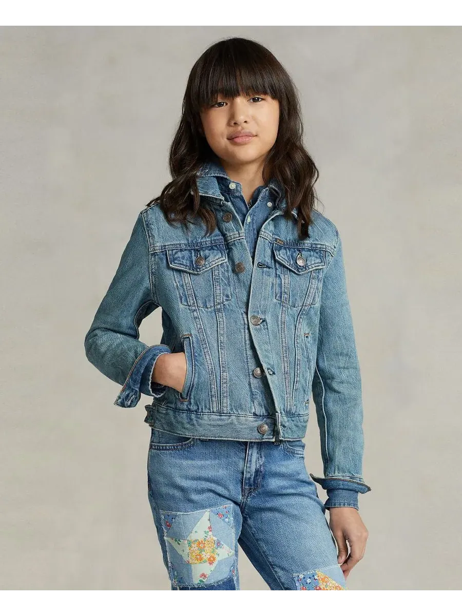 Джинсовая куртка-тракер для девочек 7-16 лет Polo Ralph Lauren