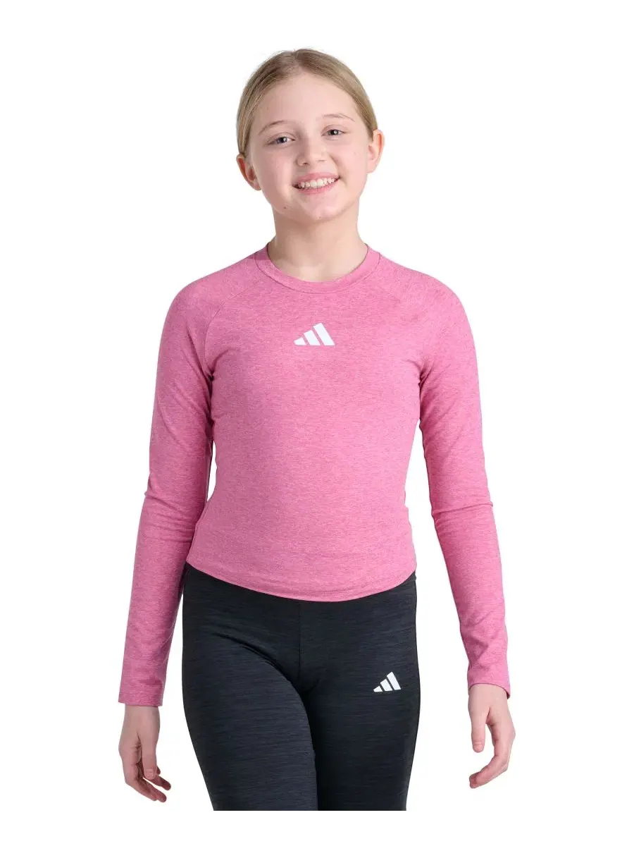 Футболка с длинным рукавом и реглан-рукавами, слим-фит adidas, Dual Magenta