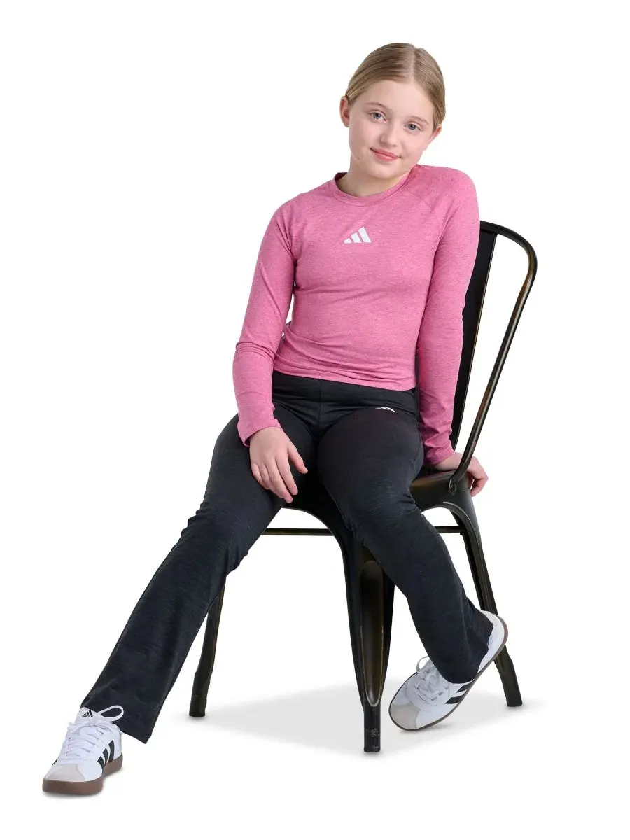 Футболка с длинным рукавом и реглан-рукавами, слим-фит adidas, Dual Magenta — изображение 2 из 4