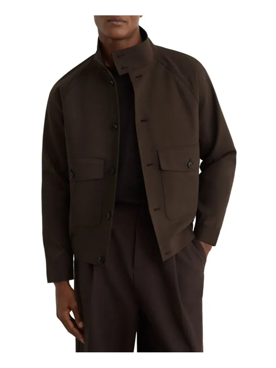 Мужская куртка Harrington из хлопкового смесового материала Romano REISS