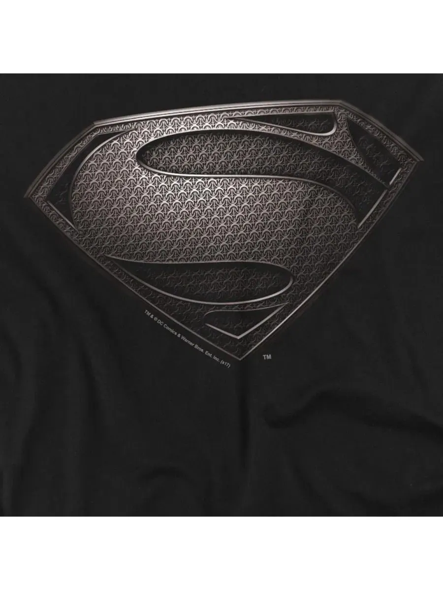 Футболка с принтом Man Of Steel Mos Desaturated Superman — изображение 3 из 3, черный