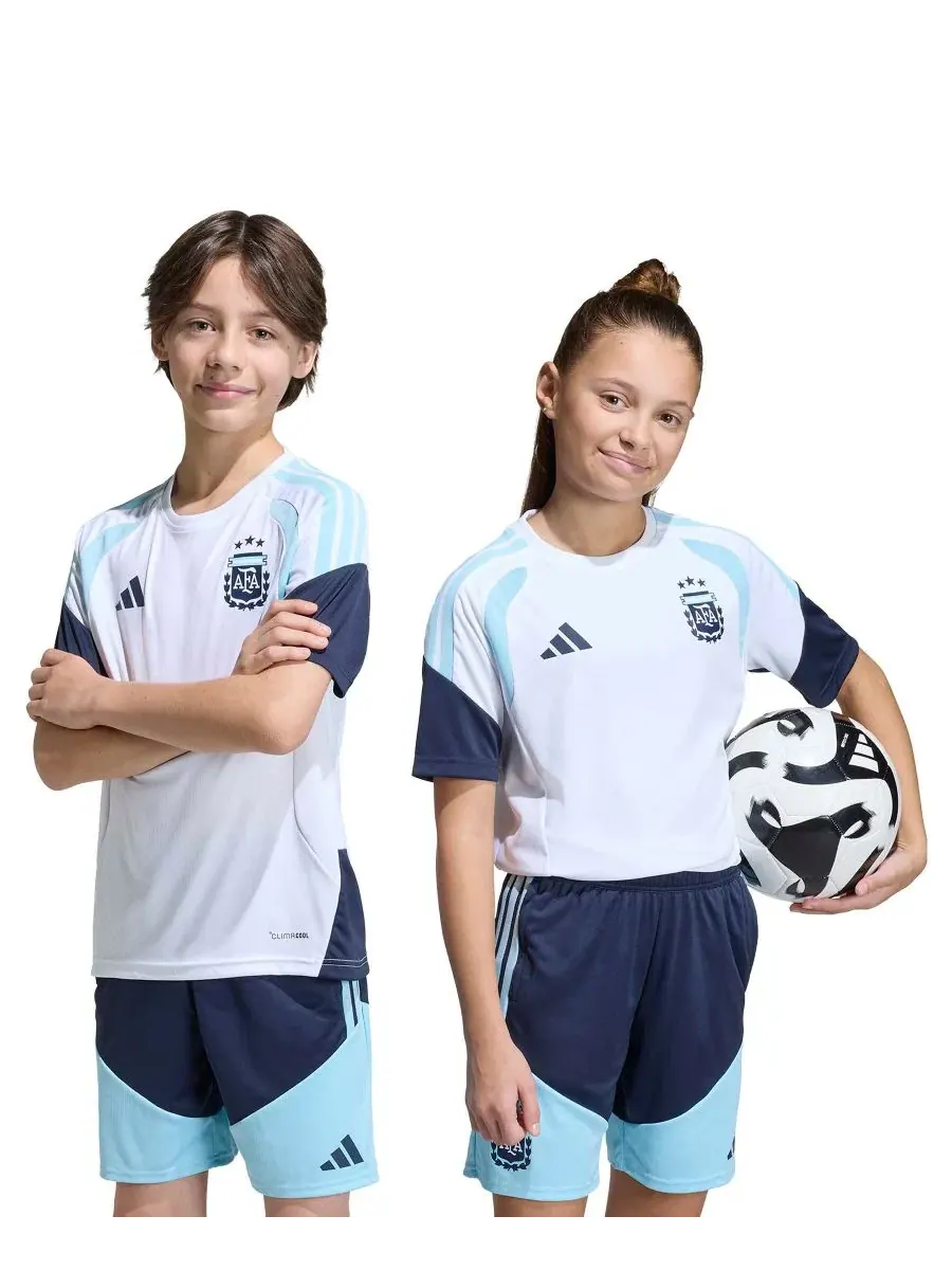 Футболка тренировочная с коротким рукавом Argentina 26 Tiro adidas — изображение 6 из 9, белый