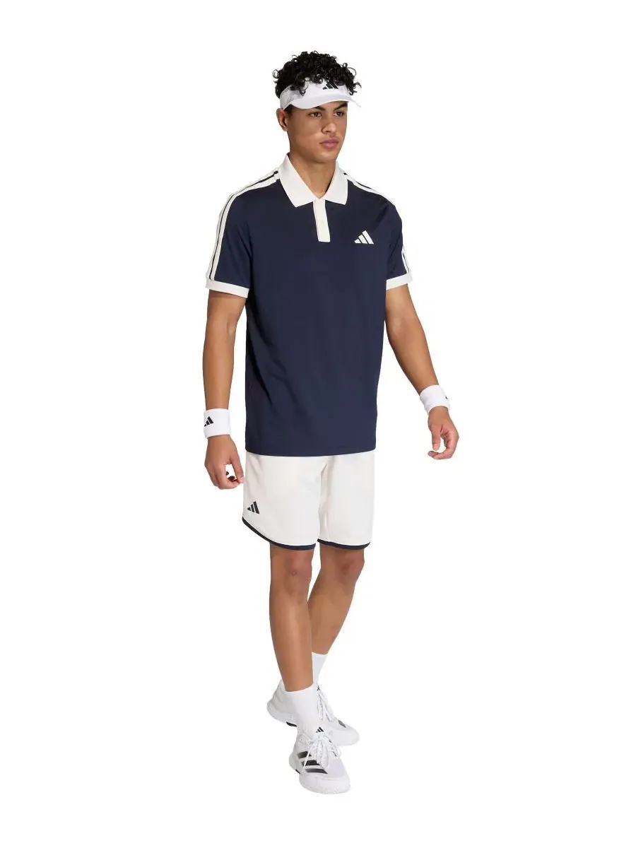 Мужское поло с коротким рукавом Heritage Short-Sleeve adidas, Legend Ink Chalk — изображение 2 из 3