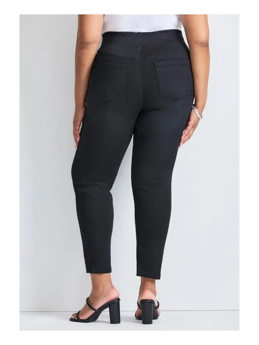 Женские джинсы Butter Denim Pull-On High Rise Jean AVENUE — изображение 2 из 3, черный