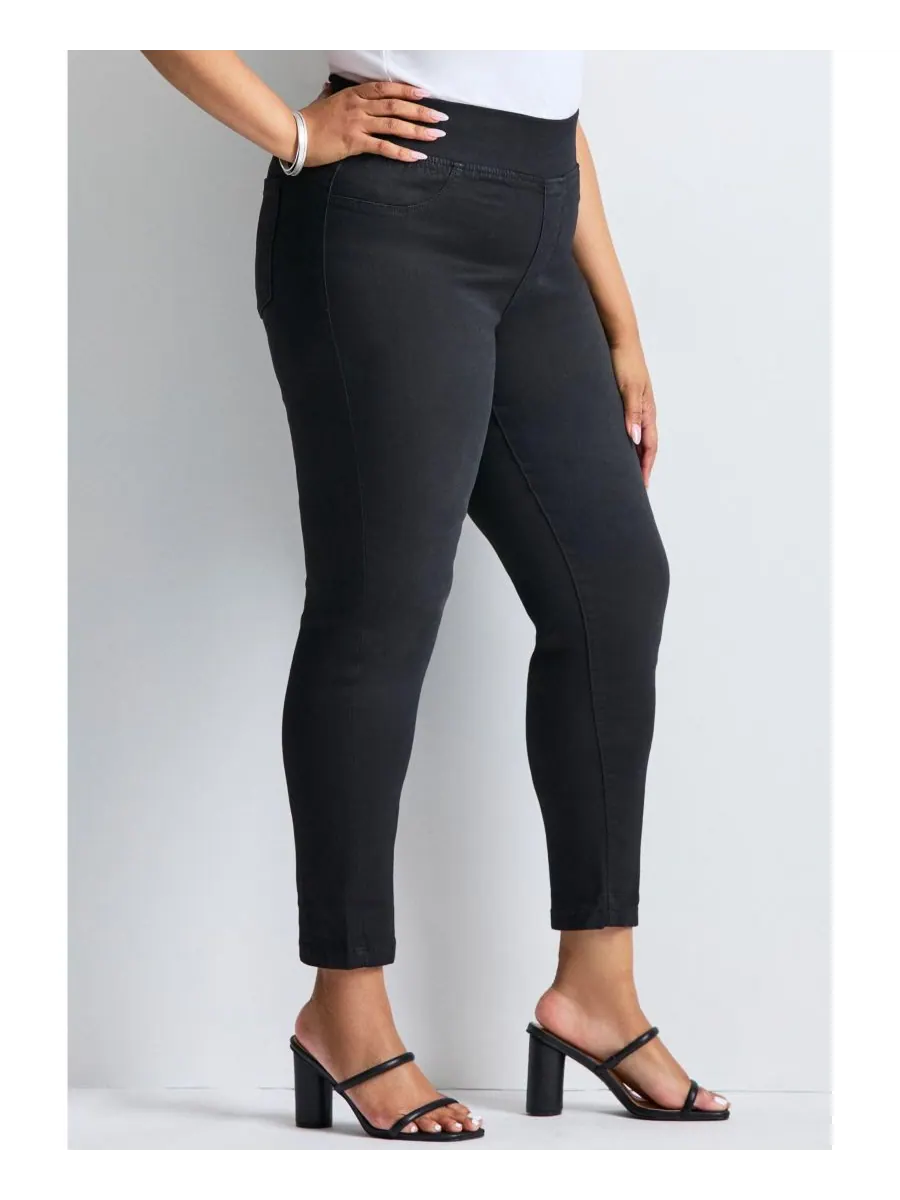 Женские джинсы Butter Denim Pull-On High Rise Jean AVENUE — изображение 3 из 3, черный