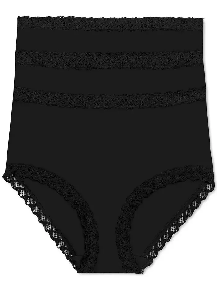Женские трусики Bliss Full Brief, 3 шт. в упаковке 755058MP Natori — изображение 1 из 2, черный