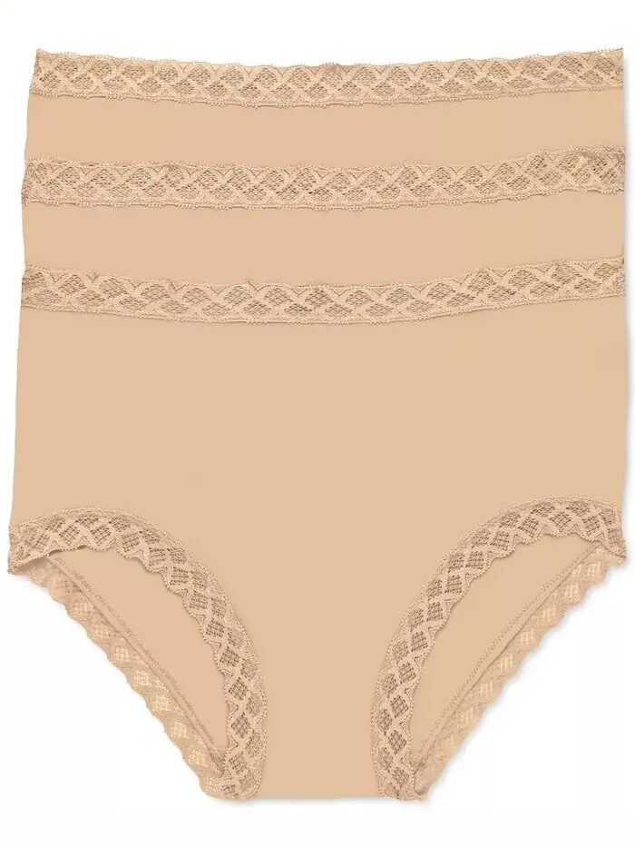 Женские трусики Bliss Full Brief, 3 шт. в упаковке 755058MP Natori — изображение 1 из 2, кофе