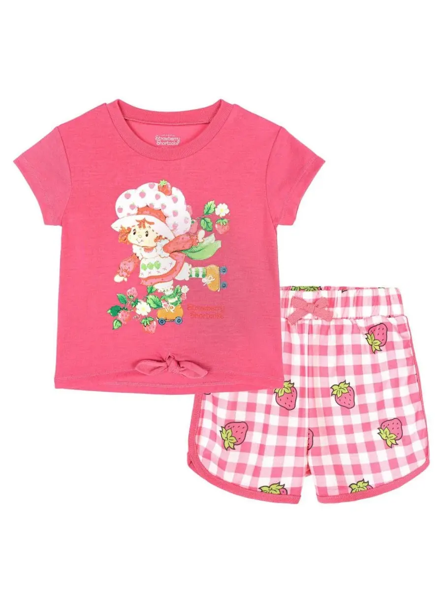 Комплект из футболки и шорт с принтом Strawberry Shortcake Strawberry Shortcake — розовый