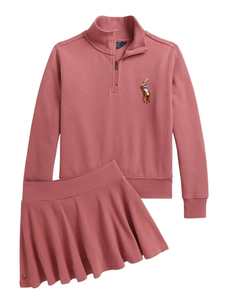 Юбка-шорты из стрейч-сетки с вышивкой Polo Ralph Lauren — 6