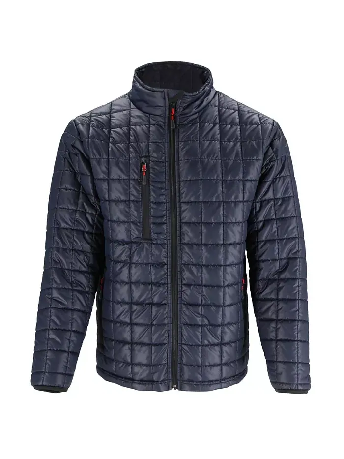 Большая и высокая куртка EnduraQuilt Wayfinder - прочная утепленная рабочая одежда Refrigiwear — изображение 2 из 3, синий