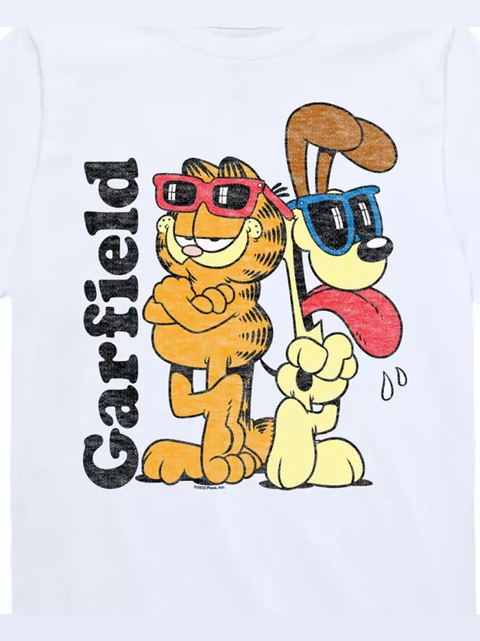 Футболка с крутым принтом для мальчиков Big Boys Cool Garfield — изображение 3 из 3, белый