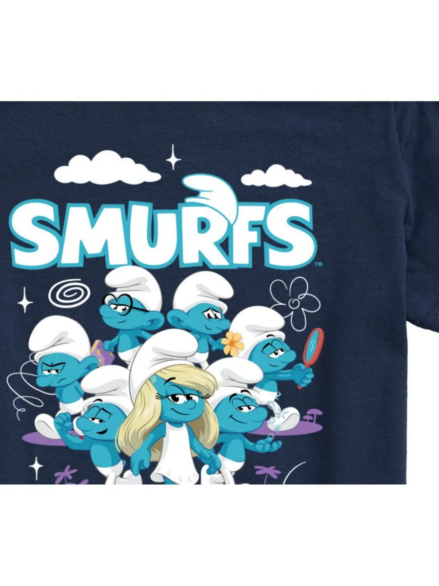 Футболка Big Boys Cloud Graphic Smurfs — изображение 3 из 3, синий