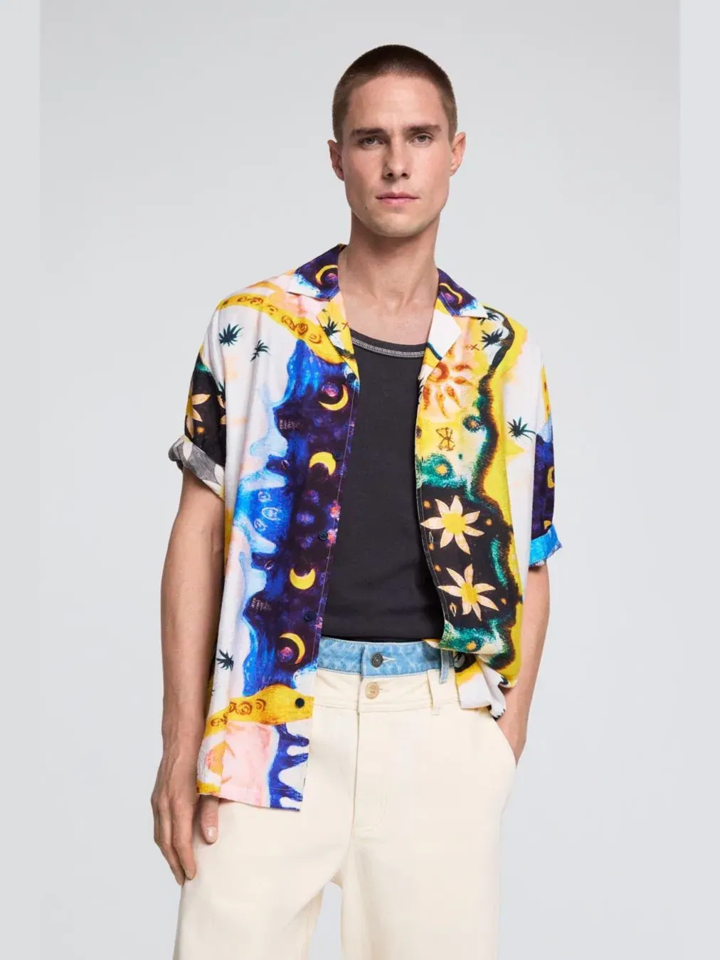 Мужские гибридные бермудские шорты Desigual — изображение 5 из 5, белый