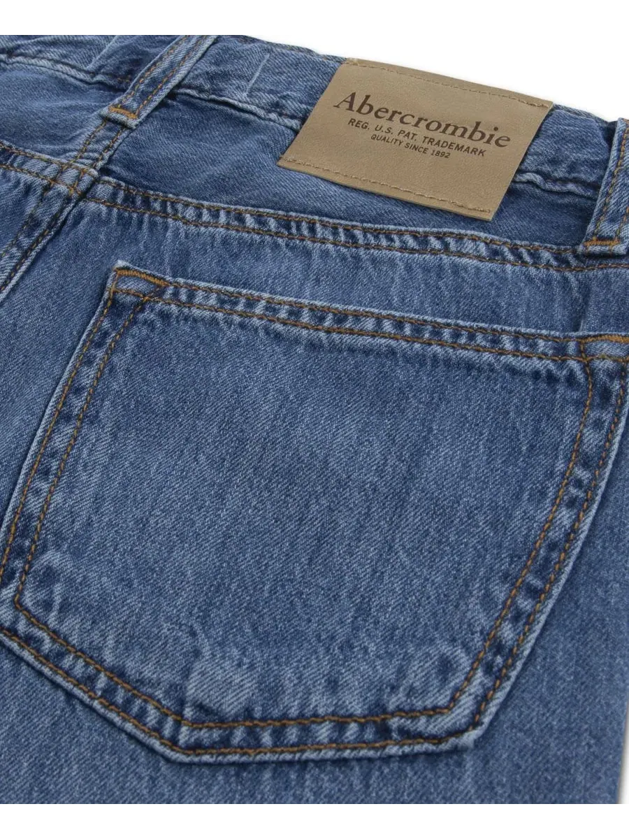 Регулируемые джинсовые шорты для мальчиков Abercrombie kids — изображение 4 из 4, синий