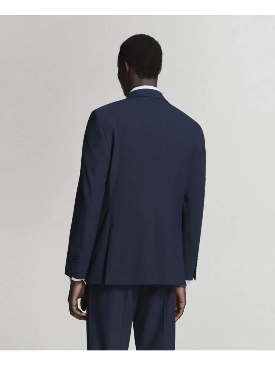Пиджак мужской Milan Slim-Fit MANGO — изображение 2 из 7, темный темно-синий