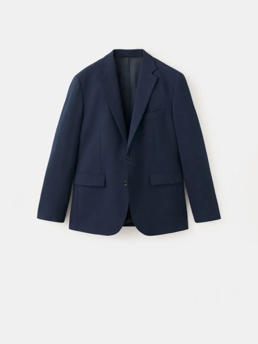 Пиджак мужской Milan Slim-Fit MANGO — изображение 7 из 7, темный темно-синий