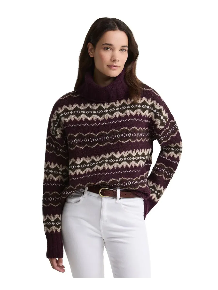 Свитер с воротником-хомутом Fair Isle Barbour — изображение 1 из 6, мульти