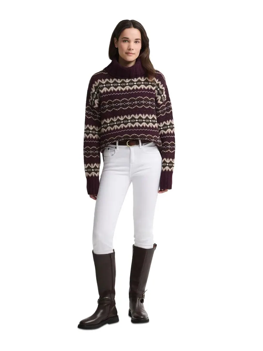 Свитер с воротником-хомутом Fair Isle Barbour — изображение 2 из 6, мульти