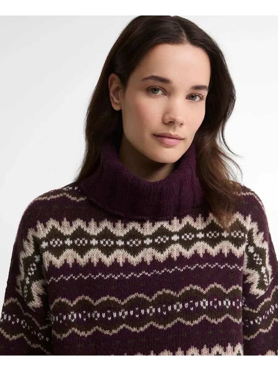 Свитер с воротником-хомутом Fair Isle Barbour — изображение 4 из 6, мульти
