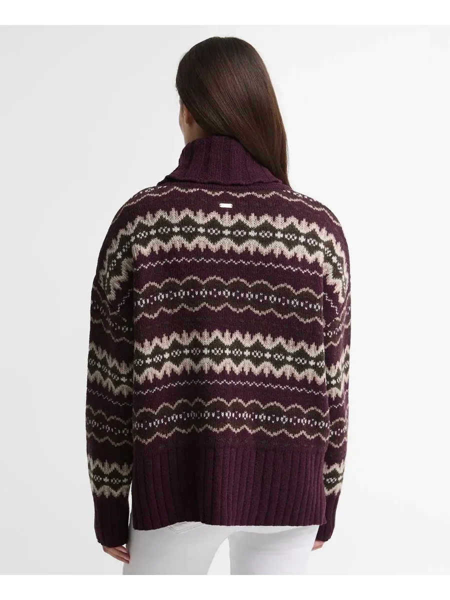 Свитер с воротником-хомутом Fair Isle Barbour — изображение 5 из 6, мульти