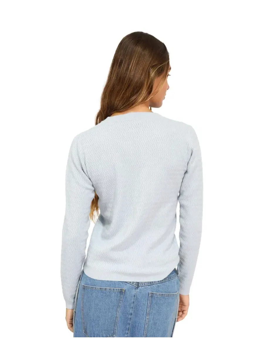 Джемпер с v-образным вырезом Frankie Textured Knitted Long Sleeve Top Belle & Bloom — изображение 5 из 5
