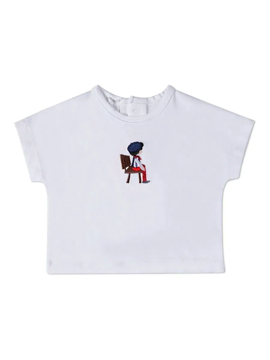 Комплект для малыша с вышивкой The Boy's Favorite Seat MeMoi — изображение 2 из 3, синий