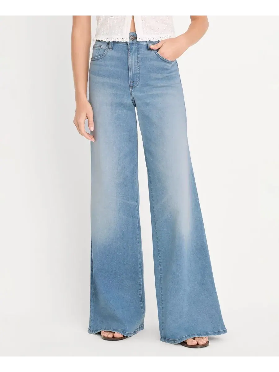 Джинсы-палаццо с высокой посадкой Good Waist Palazzo Good American