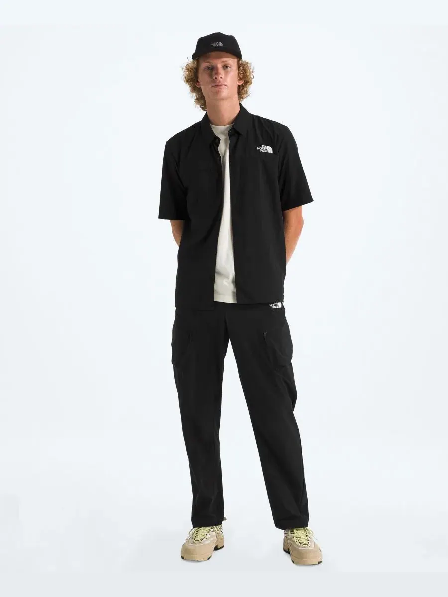 Мужская рубашка с коротким рукавом, модель Packable The North Face — изображение 2 из 5, черный