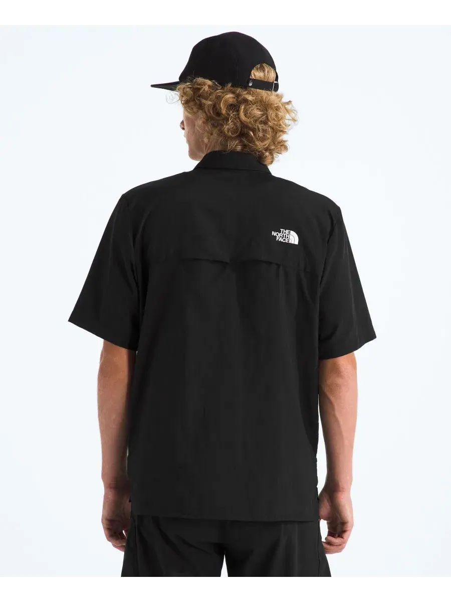 Мужская рубашка с коротким рукавом, модель Packable The North Face — изображение 4 из 5, черный