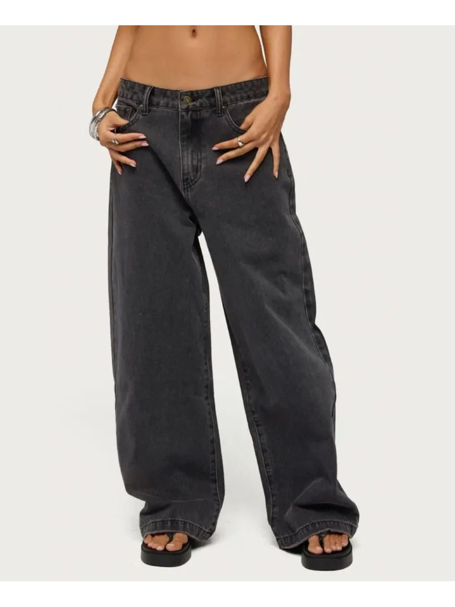 Джинсы свободного кроя с заниженной посадкой Nichol Low Rise Baggy Edikted