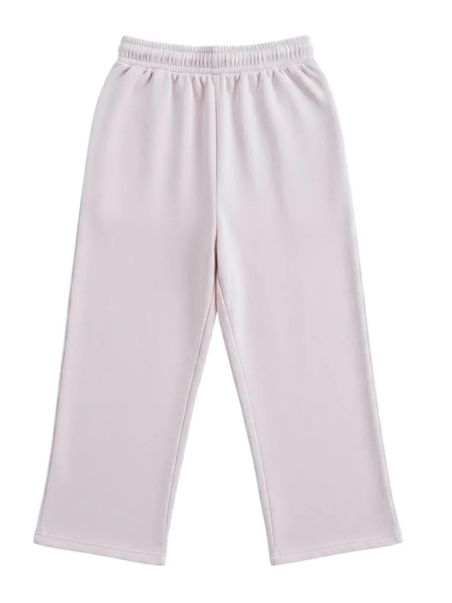 Спортивные брюки с широкой штаниной и мини-бусиной-бантом, модель Mini Imitation Pearl Bow Wide-Leg — изображение 2 из 3