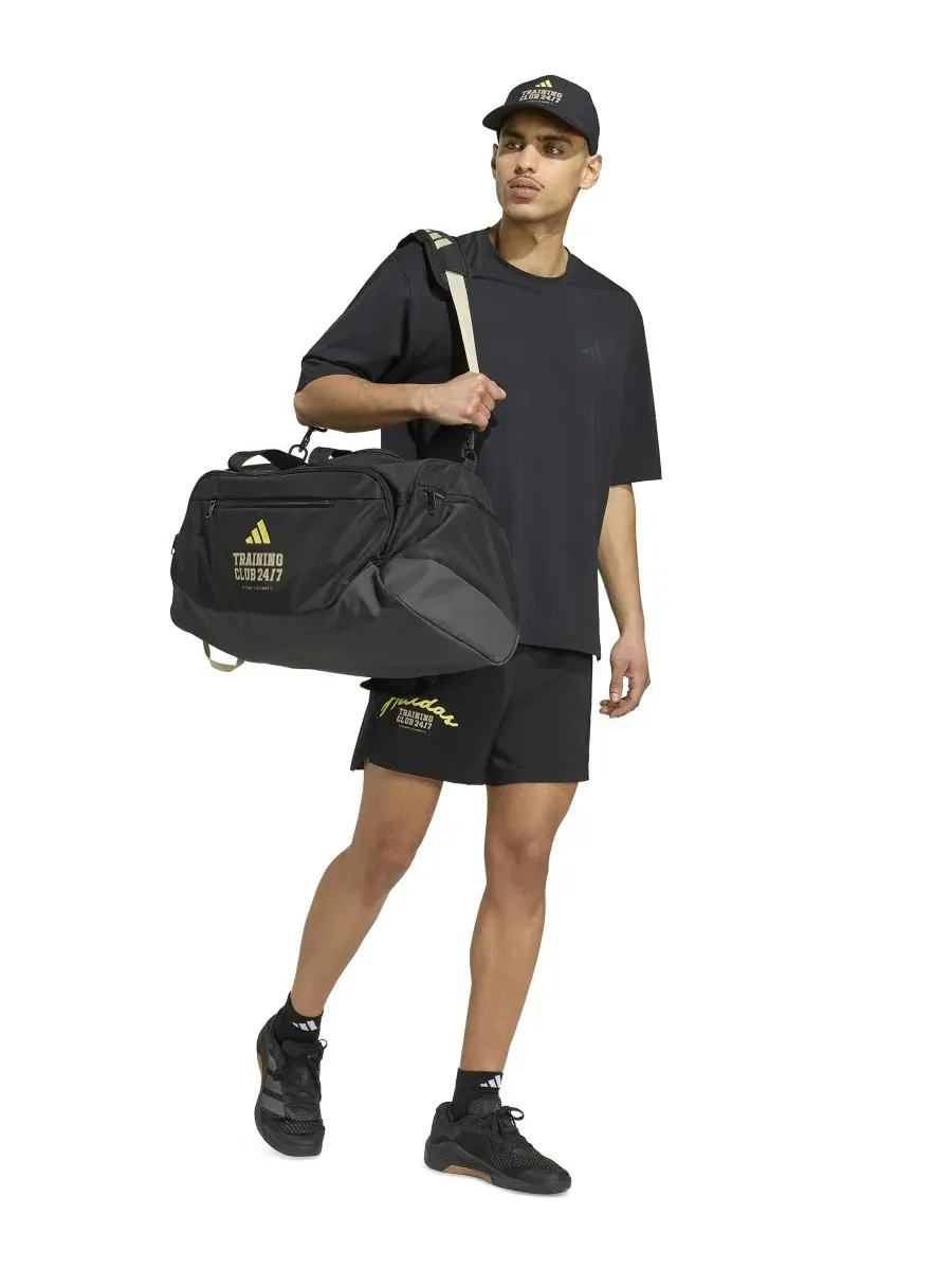 Футболка с принтом Prime Lift Essentials Workout Graphics adidas — изображение 2 из 3, черный